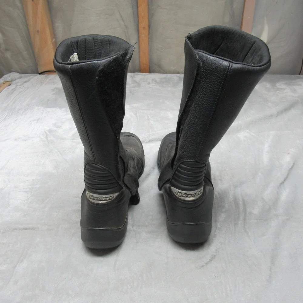 Alpinestars Leather Boots Mens‎ 11.5 US Black Gran Torino Gore Tex Motorcycle